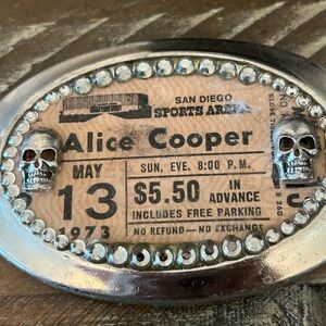 Vintage Alice Cooper Belt Buckle